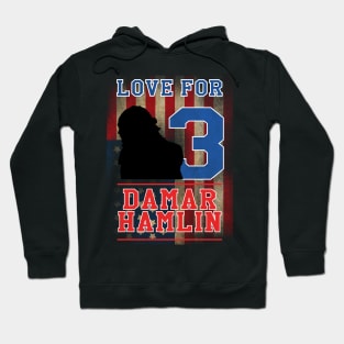 Love for 3 Damar Hamlin man Hoodie